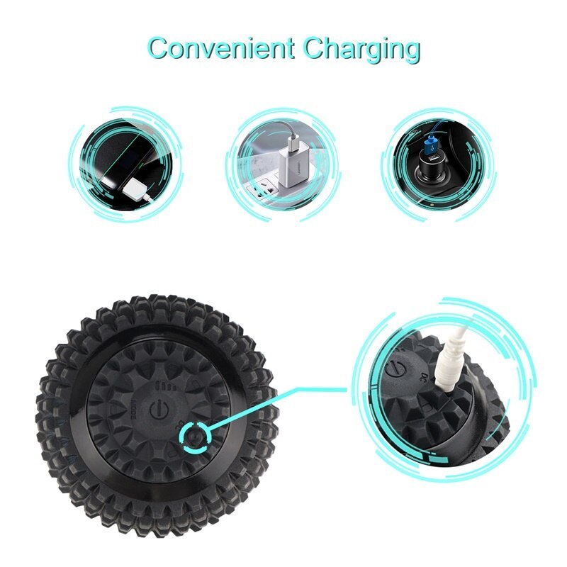 Silicone Fascia Ball Electric Massage Ball for Yoga and Muscle Therapy